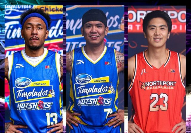 A PBA aprovou um comércio de William Navarro e Calvin Abueva, de Magnolia Hothots, e Jerrick Balanza, de Northport.