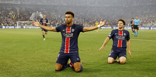 PSG vs Inter Milan - Final da Liga dos Campeões: Pontuação ao vivo e atualizações como desejo Doue e Achraf Hakimi Dá à página francesa um começo incrível


