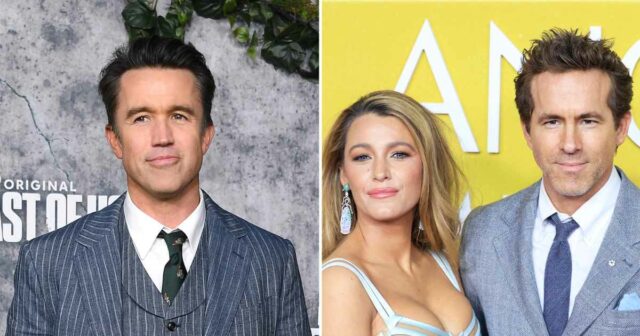 Por que Rob McElhenney decidiu apoiar Blake Lively e Ryan Reynolds

