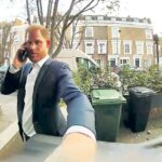 Um momento desagradável quando a câmera cometeu um erro que o príncipe Harry bateu na porta errada enquanto procurava a casa de um amigo em Londres em Londres