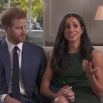 O casal em 2017, quando conversou com a BBC sobre seu noivado. Príncipe Lovestruck disse que sua mãe falecida Diana