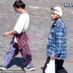 Hannah Almond, 32 de Grimsby, desapareceu depois de ser violentamente roubado pelos habitantes locais, mas foi encontrado no domingo pelo bom samaritano Piero Villanueva peruano. Imagem: os dois após o resgate