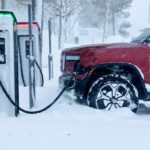 Rivian Electric Car Charging Station