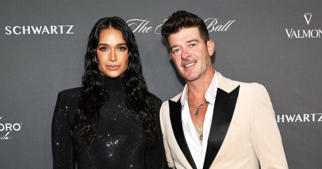 Robin Thicke e April Geary são casados ​​após os anos de TK juntos