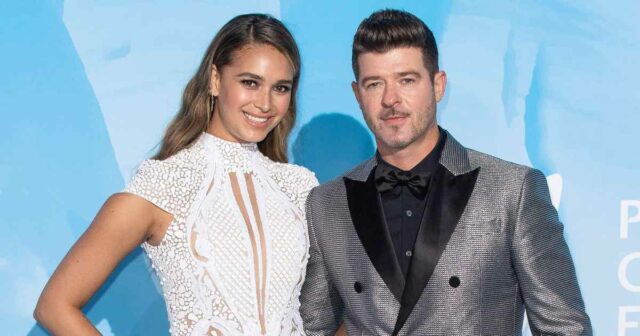 Robin Thicke e Relacionamento de April Geary ao longo dos anos

