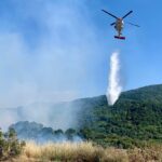 SJFD, Cal Fire Halt Brush, perto do aterro de Guadalupe