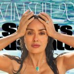 Salma Hayek faz sua estréia na capa do maiô da Sports Illustrated aos 58 anos