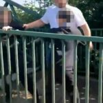 Um menino de 13 anos e um homem de 30 anos foram presos apenas algumas horas depois de um vídeo desagradável que mostra que o estudante ataca a