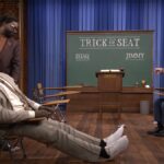 Shaq e Jimmy Fallon jogam um jogo muito estúpido com pequenas mesas e palavras inventadas