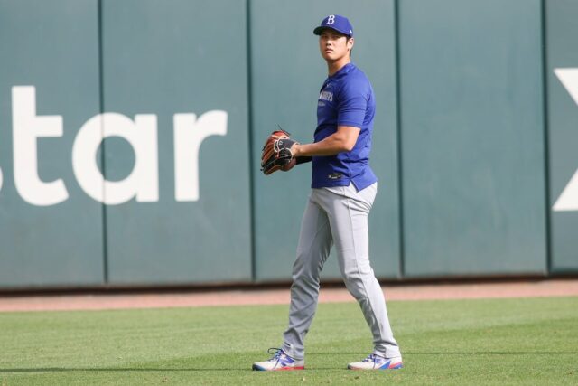 Shohei Ohtani confronta o golpe enquanto a rotação da estrada MLB: Los Angeles Dodgers em Atlanta Braves