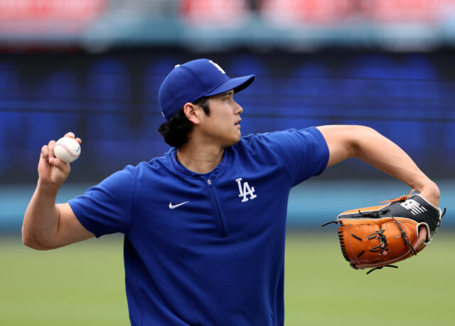 Shohei Ohtani, de Dodgers, puxa o segundo bullpen ao vivo como recuperação para

