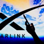 In this photo illustration, the Starlink logo is seen