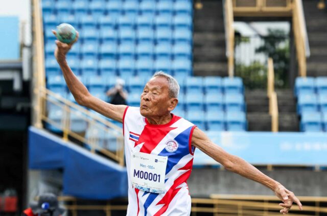 Sawang Janpram, da Tailândia, o mais antigo rival dos jogos de Master World de 2025, está competindo em 22 de maio de 2025 no tiroteio de homens que foram jogados na faixa etária de 100+em Taipei. Sawang é listado como o rival mais antigo e a única pessoa da faixa etária nos Jogos Mundiais de Masters em Taywan.