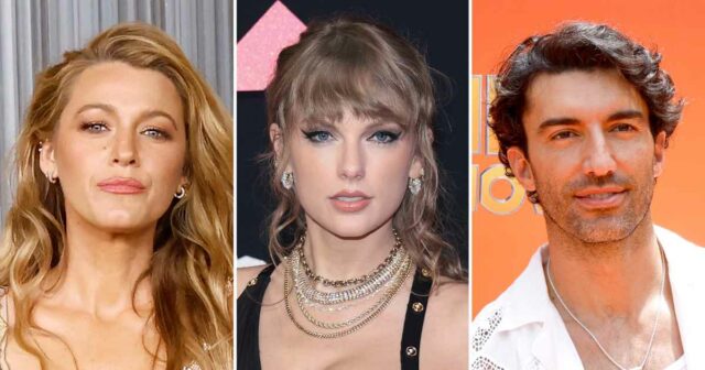 Taylor Swift Citation Fall de Justin Baldoni no meio de A equipe de Justin Baldonis afirma que Blake Lively empurrou Taylor Swift para eliminar suas mensagens de texto