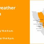 Temperatura quente, os ventos fazem um perigo elevado de fogo em North Bay, East Bay