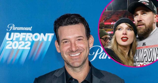 Tony Romo explica como Travis Kelce se ajustou para jogar sob o microscópio do relacionamento Taylor Swift