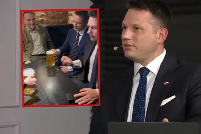 Trsaskowski e Mentzen junto com cerveja. Urla da Internet após filmagens de Sikorski

