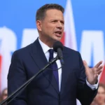 Trsaskowski enfatizou a declaração agitada. "Já temos um desses presidente"