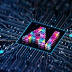 AI Chip technology concept. 3D render Etched, Artificial Intelligence Diffusion Rule