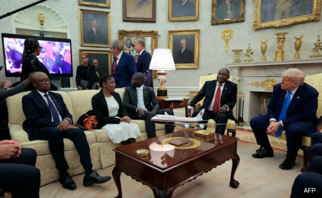 Trump caiu para a África do Sul Ramaphos com vídeo. Tinha muitas mentiras

