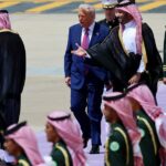 Trump recebeu a primeira parada no Oriente Médio