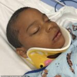 Quase um acidente fatal deixou os filhos de Jacquelyn Pachay com danos cerebrais e ossos quebrados