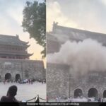 Vídeo: Torre de bateria Fengyang, de 650 anos, colapsa