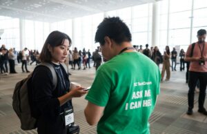 Voluntários necessários para as sessões do TechCrunch. Voluntários necessários para as sessões do TechCrunch.
