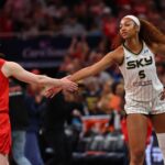 Caitlin Clark Angel Reese WNBA