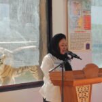 2 tigres raros nasceram em Sumatra, Titiek Soeharto chamado Rizki e Lestari
