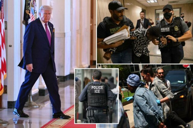 3000 prisões no gelo de Trump um dia foco em criminosos e "moral matando": pessoas externas

