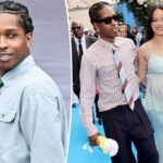 A $ AP Rocky parece revelar o gênero de seu terceiro filho com Rihanna grávida