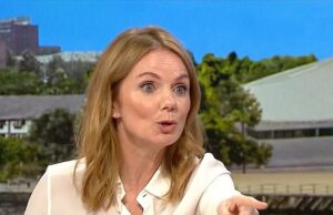 A BBC ‘é forçada a fazer pedem desculpas nos bastidores a Geri Halliwell-Horner’ após uma entrevista muito estranha com Naga Munchetty Os gerentes de café da manhã da BBC teriam sido forçados a pedir desculpas a Geri Halliwell-Horner depois de uma entrevista muito difícil com Naga Munchetty e Charlie Stayt