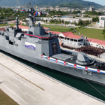 A Coréia do Norte representa um navio de guerra que sofreu uma falha embaraçosa durante o início inicial