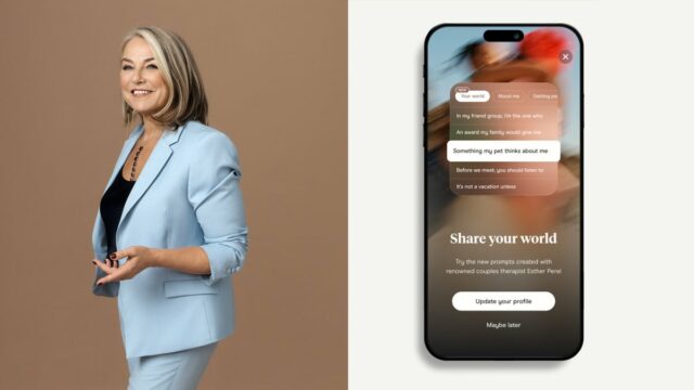 A Hinge faz parceria com Esther Perel para novas instruções

