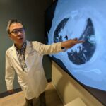 A IA corresponde aos médicos ao mapear tumores pulmonares para radioterapia