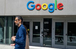 Google Pixel Watch 4 e Pixel 10: Assista o Google Unveils em 2025 Sundar Pichai, chief executive officer of Alphabet Inc., during an interview on "The Circuit with Emily Chang" at Google's Bay View campus in Mountain View, California, US, on Wednesday, May 1, 2024.