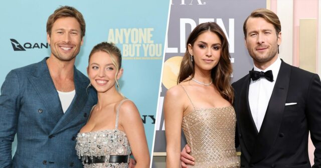 Gigi Paris e Glen Powell participam do 80º Globo de Ouro anual em Beverly Hilton em 10 de janeiro de 2023 em Beverly Hills, Califórnia. 