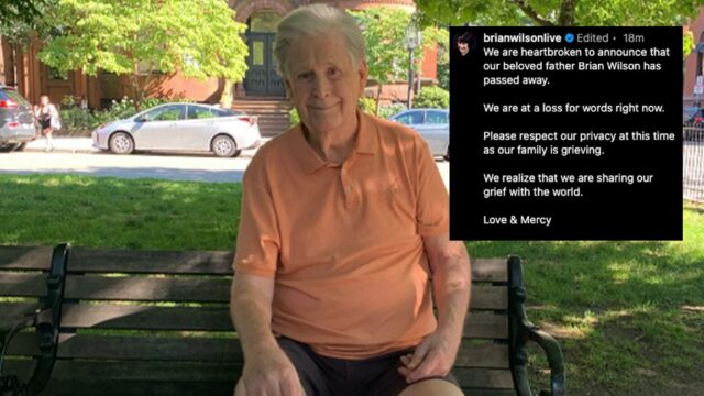 Brian Wilson Instagram Post está em sua passagem