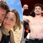 Ben Askren na foto com a esposa de Amy.