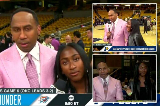 A filha de Stephen A. Smith cria uma câmera das finais da NBA - e a estrela da ESPN não sabia como lidar com isso

