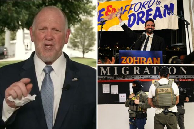 A fronteira de Trump, Tom Homan, fornece Stark para Zohran Mamdani depois de vencer em Nova York: "Ele toca"

