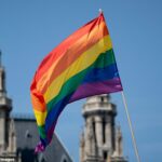 Uma linha entrou em erupção em uma cidade de Spa no Peak District depois que uma bandeira orgulhosa foi removida por seu conselho após a queixa (armazém)