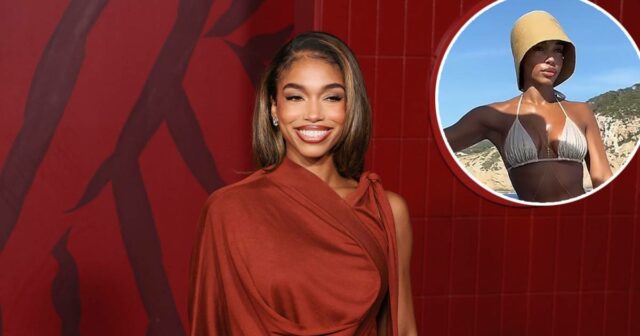 A modelo da Playboy, Lori Harvey, mostra seu estilo de biquíni
