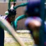 Vihaan Apte, 13, de Cupertino, praticou na terça -feira, 10 de junho de 2025, em um campo de críquete em Santa Clara, Califórnia (Shae Hammond/Bay Area News Group)