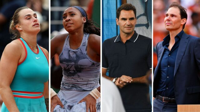 Coco Gauff e Aryna Sabalenka 2025 retratados no Aberto da França | Fonte da imagem: Getty