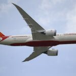 A Boeing 787 Dreamliner foi forçada a transformar uma hora em seu voo de 14 horas há dois anos. Imagem: Um Air India Boeing 787 Dreamliner