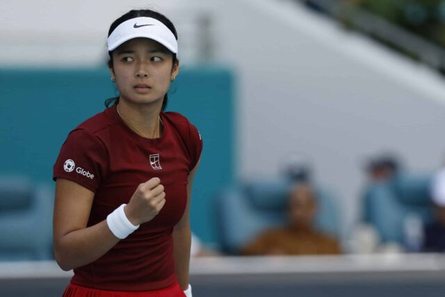 -Alex eala, quarta-feira de manhã (horário de Manila) no Reino Unido Linda Fruhvirtova'ya, 5-7, 7-6 (5), 1-6, logo após Lexus Birmingham se inclinar de aberto.
