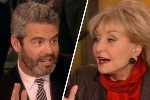 Andy Cohen diz que Barbara Walters o mastigou durante o intervalo comercial "The View" em New Hulu Doc

