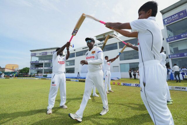 Angelo Mathews recebeu proteção de honra emocional para seu último teste no SL vs vs Ban 2025 Opener (relógio)

